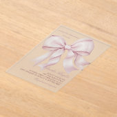 Invitations En Acrylique Fête des mariées de cabot rose (Poser)