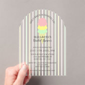 Invitations En Acrylique Fête des mariées de crème glacée récupérée (In situ (ordinateur de poche))