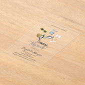 Invitations En Acrylique Fête des mariées de plage Tropical cool (Poser)