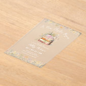 Invitations En Acrylique Fête des mariées du thème du livre (Poser)