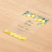 Invitations En Acrylique Fête des mariées élégante de l'aquarelle principal (Poser)