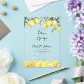 Invitations En Acrylique Fête des mariées élégante de l'aquarelle principal (Insitu (Mariage))