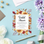 Invitations En Acrylique Fête des mariées florale automne (Insitu (Mariage))