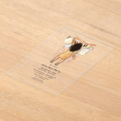 Invitations En Acrylique Fête du Nouvel An Glamour Transparent (Poser)