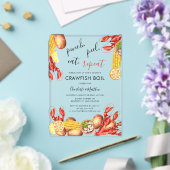 Invitations En Acrylique Fête Moderne de Fiançailles avec Ébullition de Écr (Insitu (Mariage))