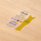 Invitations En Acrylique Fiche d'information demoiselle d'honneur Propositi (Poser)