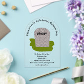 Invitations En Acrylique Fichier Tombstone personnalisé RIP (Insitu (Mariage))