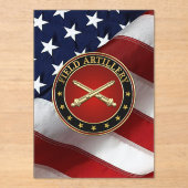 Invitations En Acrylique Field Artillery Branch Insignia Special Edition (Recto)