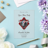 Invitations En Acrylique Fierté et force, un taureau américain (Insitu (Mariage))