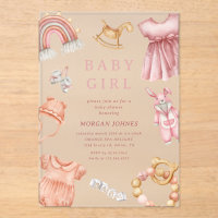Fille Boho Baby shower de la crèche
