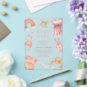 Invitations En Acrylique Fille Boho Baby shower de la crèche (Insitu (Mariage))