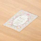 Invitations En Acrylique Fille de baptême (Poser)