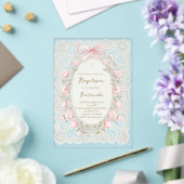 Invitations En Acrylique Fille de baptême (Insitu (Mariage))