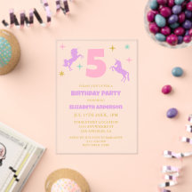 Filles d'anniversaire Licorne Magique