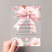 Invitations En Acrylique Fils d'arc rose pâle (In situ (ordinateur de poche))
