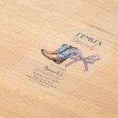 Invitations En Acrylique Fin de semaine de la soirée disco Denim et Diamond (Poser)