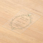 Invitations En Acrylique first communion beige frame (Poser)