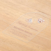 Invitations En Acrylique First Holy Communion girl (Poser)