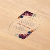 Invitations En Acrylique Fleur de bijoux espagnol Quinceañera (Poser)