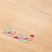 Invitations En Acrylique Fleur sauvage Boho Mariage (Poser)