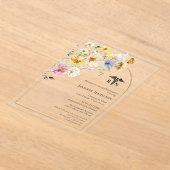 Invitations En Acrylique Fleur sauvage Médicale Nuring School Grad Party Ph (Poser)