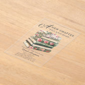 Invitations En Acrylique Fleur sauvage | Réserver Thème Baby shower Invitat (Poser)