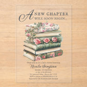 Invitations En Acrylique Fleur sauvage | Réserver Thème Baby shower Invitat (Recto)