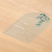 Invitations En Acrylique Fleurs Aquarelle Fleurs Clair Arche (Poser)