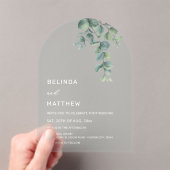 Invitations En Acrylique Fleurs Aquarelle Fleurs Clair Arche (In situ (ordinateur de poche))