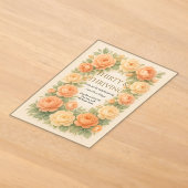 Invitations En Acrylique Fleurs pastel en fleurs (Poser)