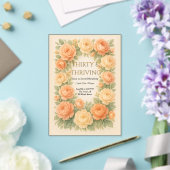 Invitations En Acrylique Fleurs pastel en fleurs (Insitu (Mariage))