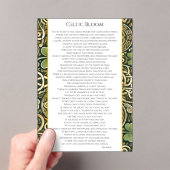 Invitations En Acrylique Floraison celtique (In situ (ordinateur de poche))