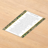 Invitations En Acrylique Floraison celtique (Poser)