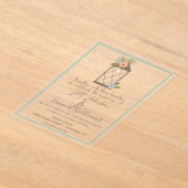 Invitations En Acrylique Floral de lanterne russe (Poser)