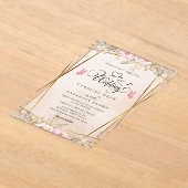 Invitations En Acrylique Floral Wedding (Poser)