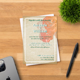 Invitations En Acrylique Flourdissant intemporel romantique exquis mariage