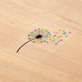 Invitations En Acrylique Flying cute bears dandelion flow (Poser)