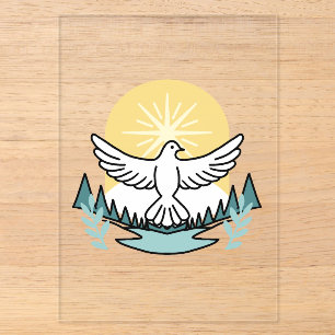 Invitations En Acrylique Force Spirituelle en Dieu – Chrétien Élevant