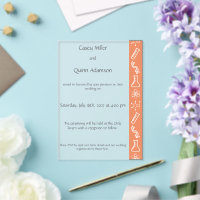 Forces Attractives en Corail Mariage Acrylique