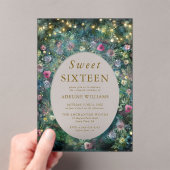 Invitations En Acrylique Forêt enchantée Rose sauvage Bois doux 16 (In situ (ordinateur de poche))