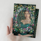 Invitations En Acrylique Forêt enchantée Roses Fée Woodland Sweet 16