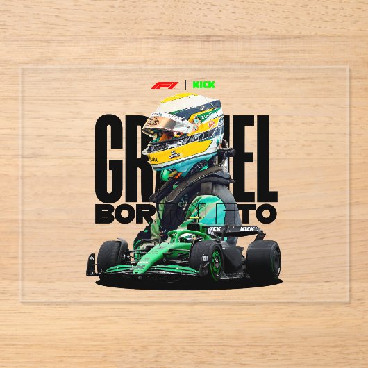 Invitations En Acrylique Formula 1 Race (Recto)