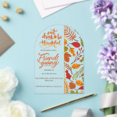 Invitations En Acrylique Friendsgiving Thanksgiving Dinner Orange Fall Fun (Insitu (Mariage))