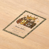 Invitations En Acrylique Fun Leopard Birthday Queen Thirty Birthday (Poser)