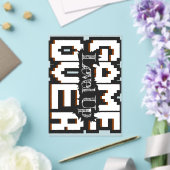 Invitations En Acrylique Game Over, Level Up: Pixelated Retro Game World (Insitu (Mariage))
