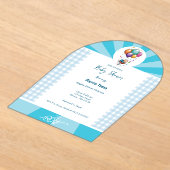 INVITATIONS EN ACRYLIQUE GARÇON (Poser)