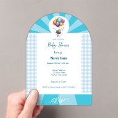 INVITATIONS EN ACRYLIQUE GARÇON (In situ (ordinateur de poche))