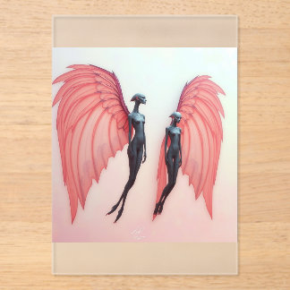 Invitations En Acrylique "Gardiennes de l'Intermonde"