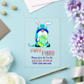 Invitations En Acrylique Gnome & Egg Happy Easter Brunch (Insitu (Mariage))