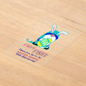 Invitations En Acrylique Gnome & Egg Joyeux brunch de Pâques (Poser)